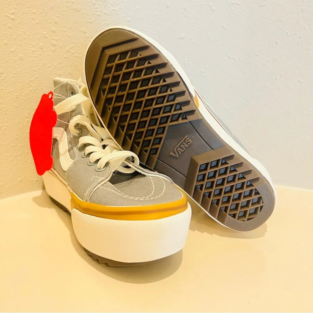 Vans SK-8 Hi Top Tapered Stacked Platform Blue Unisex Sneakers/Sz:W:5/M:3.5/NWT - Picture 15 of 16